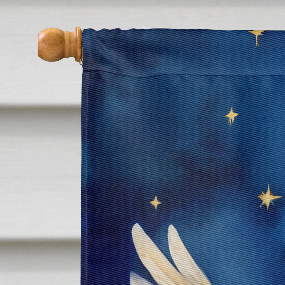 Shih Tzu My Angel House Flag 28x40 Porch Sleeve Pole Decorative Outside Yard Banner Artwork Wall Hanging, Polyester