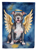 Staffordshire Bull Terrier My Angel House Flag 28x40 Porch Sleeve Pole Decorative Outside Yard Banner Artwork Wall Hanging, Polyester