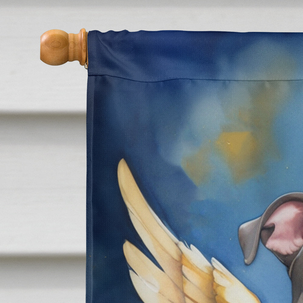 Staffordshire Bull Terrier My Angel House Flag 28x40 Porch Sleeve Pole Decorative Outside Yard Banner Artwork Wall Hanging, Polyester