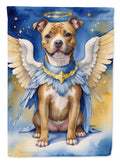 Staffordshire Bull Terrier My Angel House Flag 28x40 Porch Sleeve Pole Decorative Outside Yard Banner Artwork Wall Hanging, Polyester