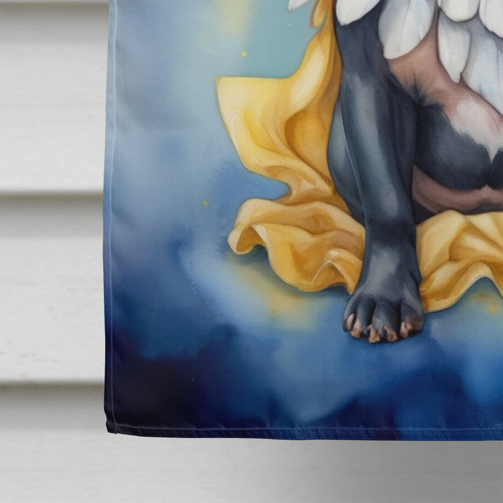 Staffordshire Bull Terrier My Angel House Flag 28x40 Porch Sleeve Pole Decorative Outside Yard Banner Artwork Wall Hanging, Polyester