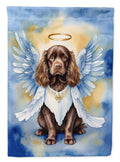 Sussex Spaniel My Angel House Flag 28x40 Porch Sleeve Pole Decorative Outside Yard Banner Artwork Wall Hanging, Polyester