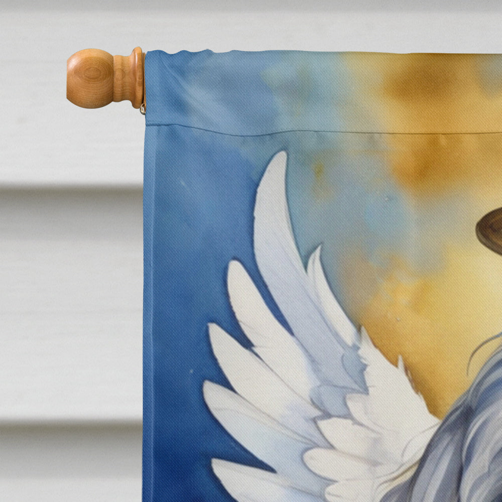Tibetan Terrier My Angel House Flag 28x40 Porch Sleeve Pole Decorative Outside Yard Banner Artwork Wall Hanging, Polyester