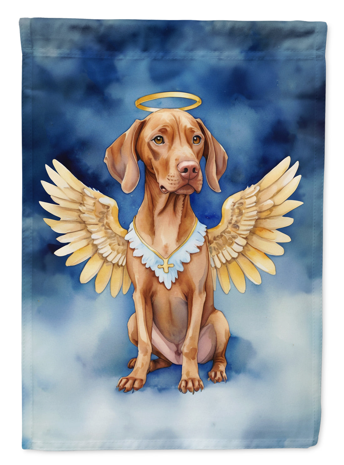 Vizsla My Angel House Flag 28x40 Porch Sleeve Pole Decorative Outside Yard Banner Artwork Wall Hanging, Polyester