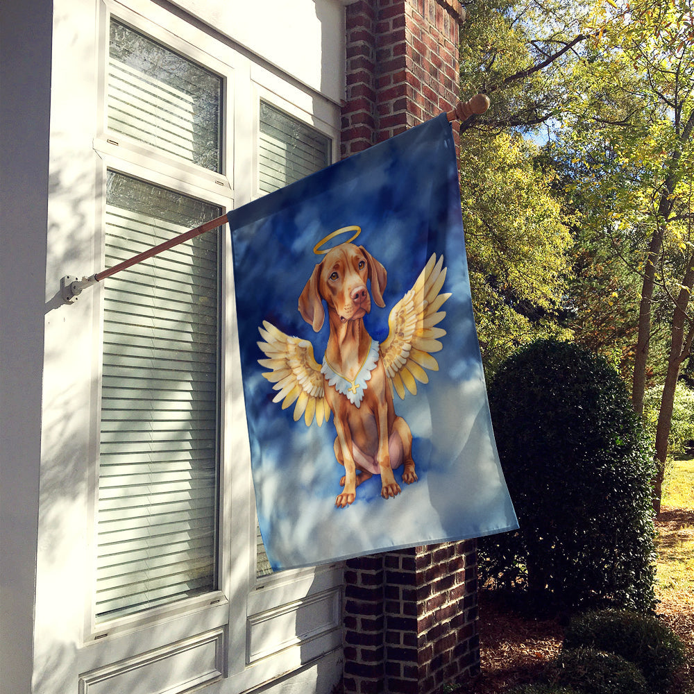 Vizsla My Angel House Flag 28x40 Porch Sleeve Pole Decorative Outside Yard Banner Artwork Wall Hanging, Polyester