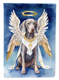 Weimaraner My Angel House Flag 28x40 Porch Sleeve Pole Decorative Outside Yard Banner Artwork Wall Hanging, Polyester