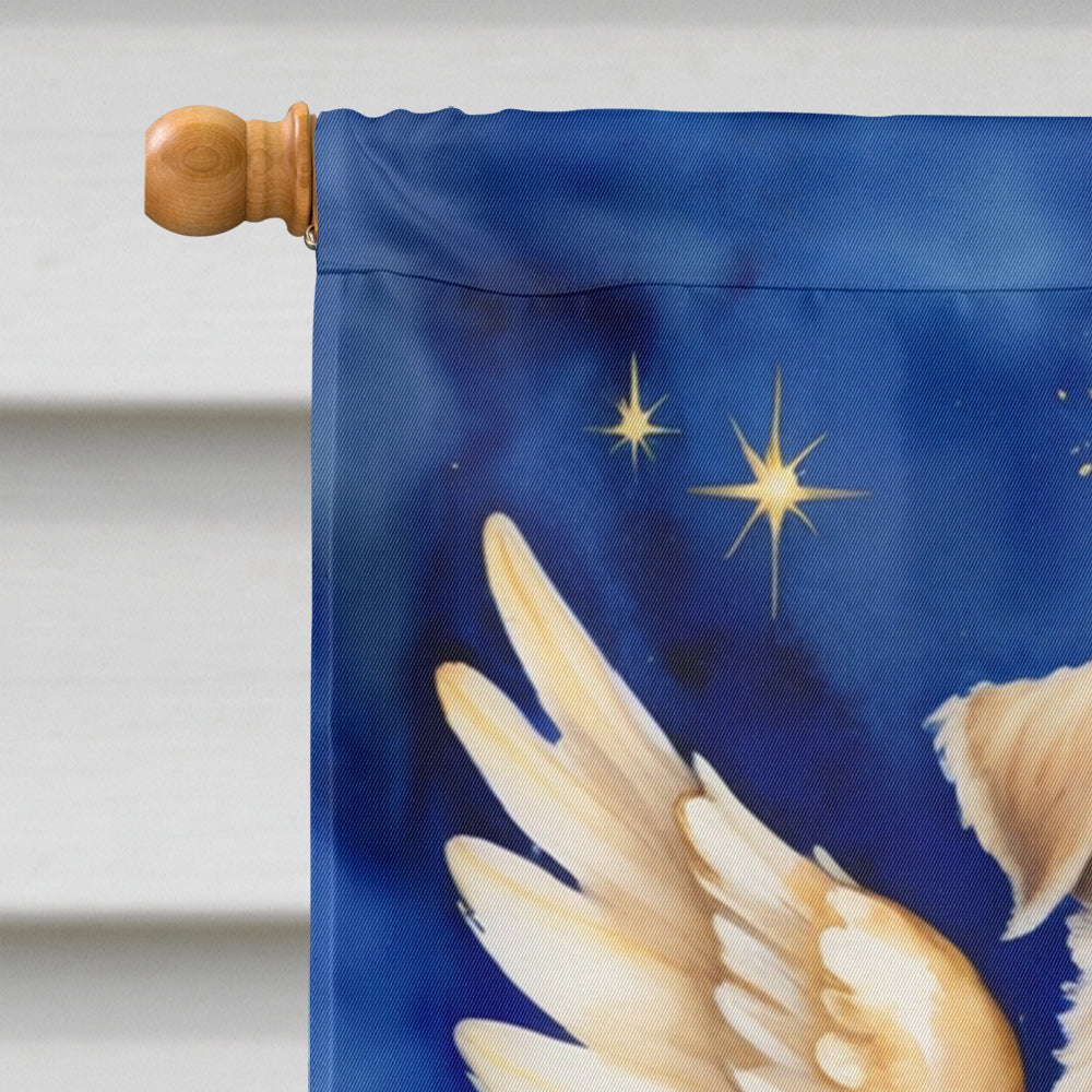 Wheaten Terrier My Angel House Flag 28x40 Porch Sleeve Pole Decorative Outside Yard Banner Artwork Wall Hanging, Polyester