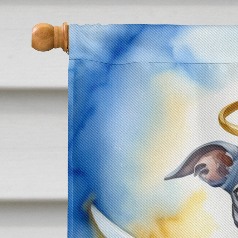 Whippet My Angel House Flag 28x40 Porch Sleeve Pole Decorative Outside Yard Banner Artwork Wall Hanging, Polyester