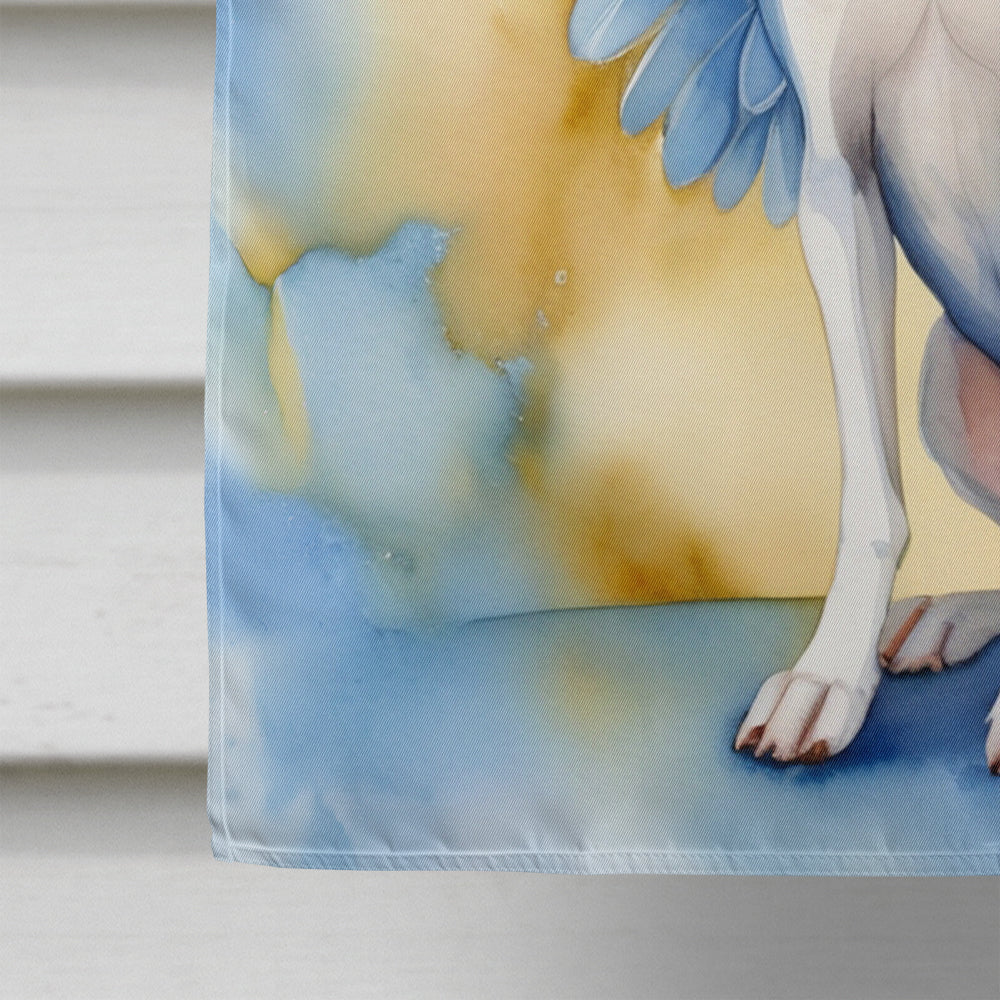 Whippet My Angel House Flag 28x40 Porch Sleeve Pole Decorative Outside Yard Banner Artwork Wall Hanging, Polyester