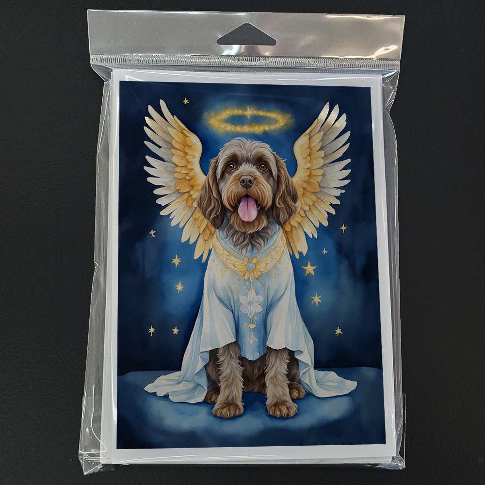 Wirehaired Pointing Griffon My Angel Greeting Cards Pack of 8 Blank Cards with Envelopes Whimsical A7 Size 5x7