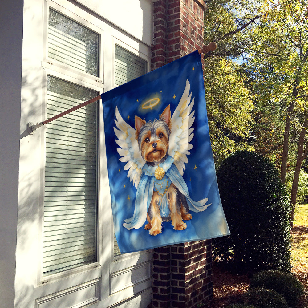 Yorkshire Terrier My Angel House Flag 28x40 Porch Sleeve Pole Decorative Outside Yard Banner Artwork Wall Hanging, Polyester
