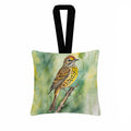 Alabama Yellowhammer Hanging Square Fabric Ornament 3.5 × 3.5 Decorative Door-Knob & Tree Hanger, Soft Fabric