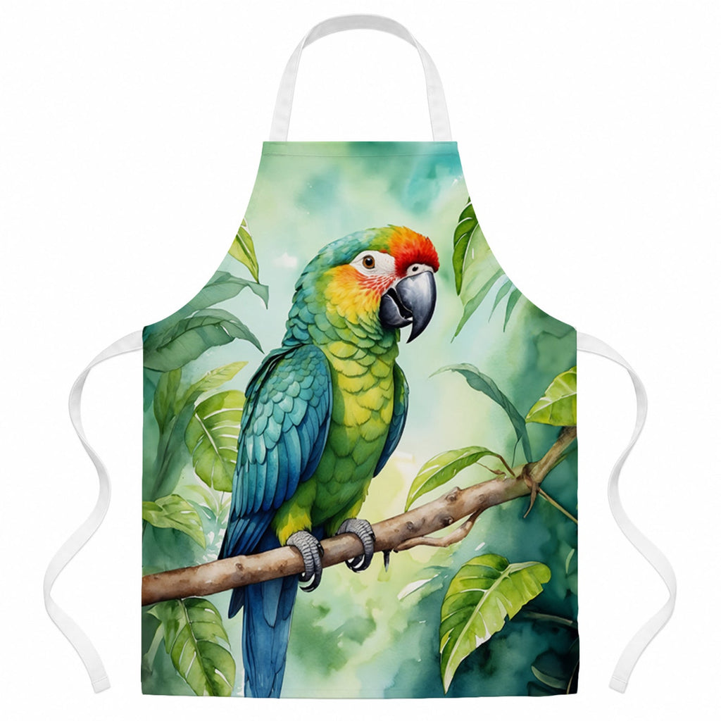 Amazon Parrot Apron Cooking Kitchen Server Baking Crafts Gardening for Adult Women Men, Unisex, Large, Multicolor