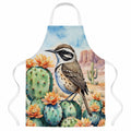 Arizona Cactus Wren Apron Cooking Kitchen Server Baking Crafts Gardening for Adult Women Men, Unisex, Large, Multicolor