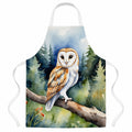 Barn Owl Apron Cooking Kitchen Server Baking Crafts Gardening for Adult Women Men, Unisex, Large, Multicolor