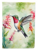 Broadtailed Hummingbird House Flag 28x40 Porch Sleeve Pole Decorative Outside Yard Banner Artwork Wall Hanging, Polyester