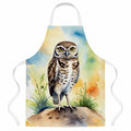 Burrowing Owl Apron Cooking Kitchen Server Baking Crafts Gardening for Adult Women Men, Unisex, Large, Multicolor
