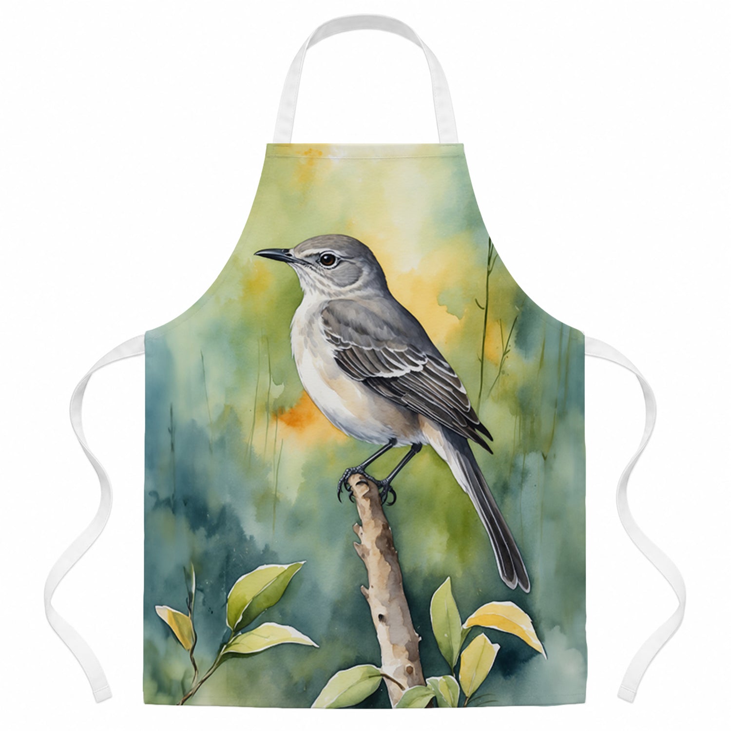 Florida Northern Mockingbird Apron Cooking Kitchen Server Baking Crafts Gardening for Adult Women Men, Unisex, Large, Multicolor