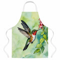 Rubythroated Hummingbird Apron Cooking Kitchen Server Baking Crafts Gardening for Adult Women Men, Unisex, Large, Multicolor