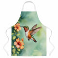 Rufous Hummingbird Apron Cooking Kitchen Server Baking Crafts Gardening for Adult Women Men, Unisex, Large, Multicolor