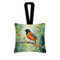 Maryland Baltimore Oriole Hanging Square Fabric Ornament 3.5 × 3.5 Decorative Door-Knob & Tree Hanger, Soft Fabric
