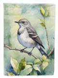 Mississippi Northern Mocking bird House Flag 28x40 Porch Sleeve Pole Decorative Outside Yard Banner Artwork Wall Hanging, Polyester