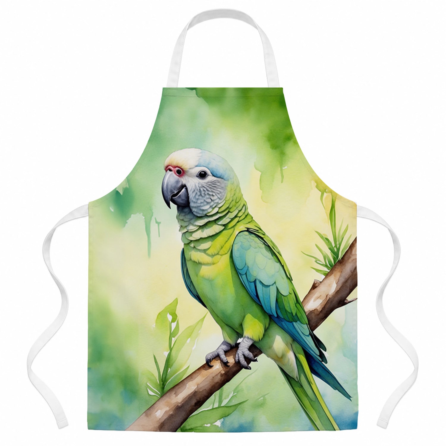 Monk Parakeet Apron Cooking Kitchen Server Baking Crafts Gardening for Adult Women Men, Unisex, Large, Multicolor