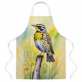 Montana Western Meadowlark Apron Cooking Kitchen Server Baking Crafts Gardening for Adult Women Men, Unisex, Large, Multicolor
