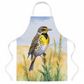 Nebraska Western Meadowlark Apron Cooking Kitchen Server Baking Crafts Gardening for Adult Women Men, Unisex, Large, Multicolor