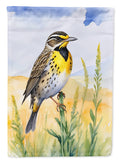 Nebraska Western Meadowlark House Flag 28x40 Porch Sleeve Pole Decorative Outside Yard Banner Artwork Wall Hanging, Polyester