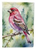 New Hampshire Purple Finch House Flag 28x40 Porch Sleeve Pole Decorative Outside Yard Banner Artwork Wall Hanging, Polyester
