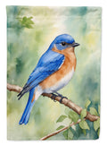 New York Eastern Bluebird House Flag 28x40 Porch Sleeve Pole Decorative Outside Yard Banner Artwork Wall Hanging, Polyester