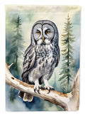 Great Gray Owl House Flag 28x40 Porch Sleeve Pole Decorative Outside Yard Banner Artwork Wall Hanging, Polyester