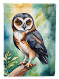 Spectacled Owl House Flag 28x40 Porch Sleeve Pole Decorative Outside Yard Banner Artwork Wall Hanging, Polyester