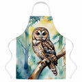 Spotted Owl Apron Cooking Kitchen Server Baking Crafts Gardening for Adult Women Men, Unisex, Large, Multicolor