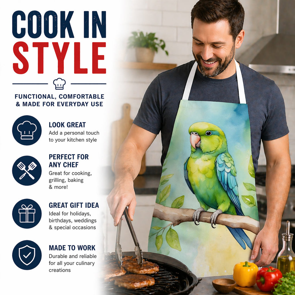 Parrotlet Apron Cooking Kitchen Server Baking Crafts Gardening for Adult Women Men, Unisex, Large, Multicolor