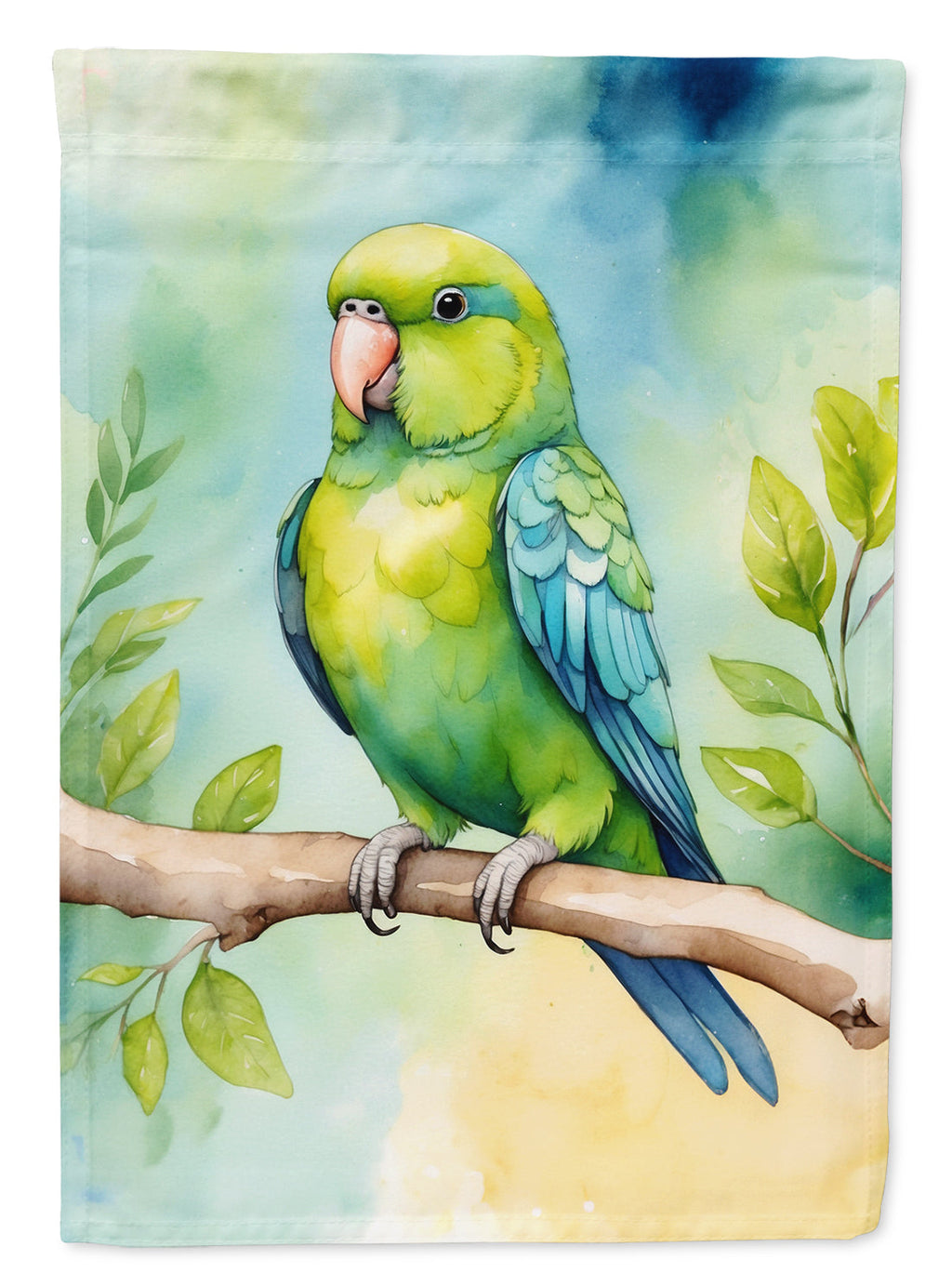Parrotlet House Flag 28x40 Porch Sleeve Pole Decorative Outside Yard Banner Artwork Wall Hanging, Polyester