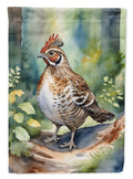 Pennsylvania Ruffed Grouse House Flag 28x40 Porch Sleeve Pole Decorative Outside Yard Banner Artwork Wall Hanging, Polyester