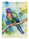 Pionus House Flag 28x40 Porch Sleeve Pole Decorative Outside Yard Banner Artwork Wall Hanging, Polyester