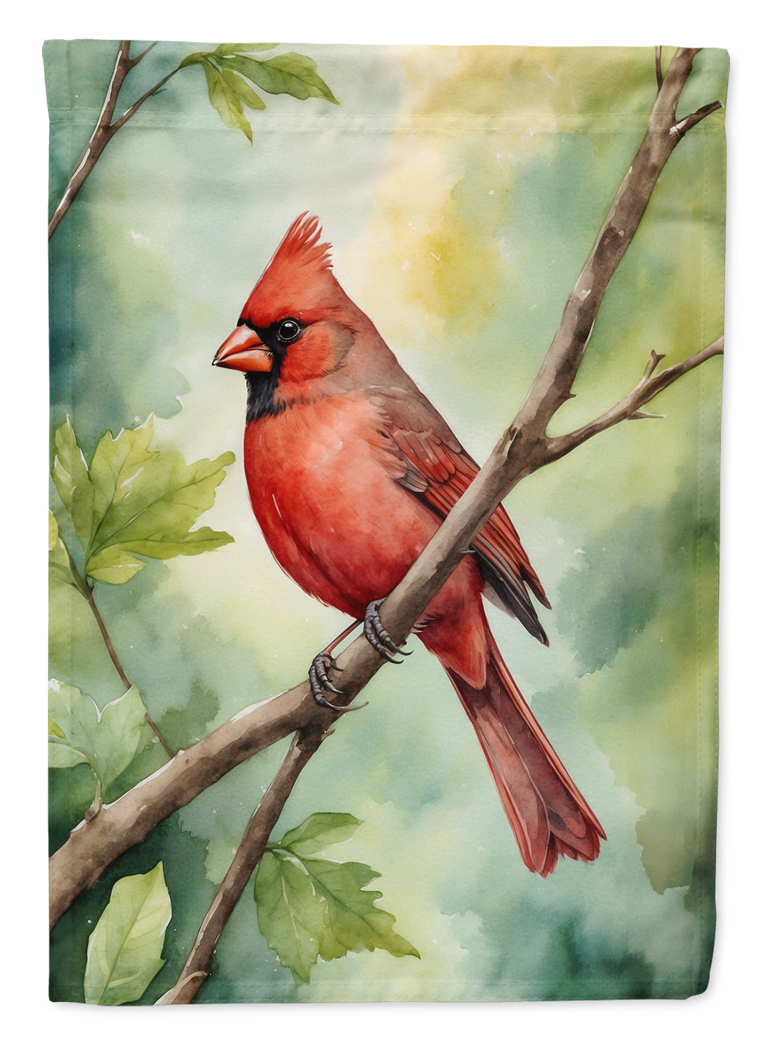 West Virginia Northern CardInal House Flag 28x40 Porch Sleeve Pole Decorative Outside Yard Banner Artwork Wall Hanging, Polyester