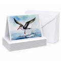 Black Skimmer Greeting Cards Pack of 8 Blank Cards with Envelopes Whimsical A7 Size 5x7