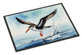 Black Skimmer Doormat Indoor Outdoor 18H X 27W Front Door Mat Rugs for Entryway, Non Slip Washable