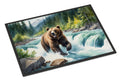 Alaskan Wilderness Grizzly Bear Doormat Indoor Outdoor 24H X 36W Front Door Mat Rugs for Entryway, Non Slip Washable Low Pile,