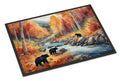 Bears Autumn in the Woods Doormat Indoor Outdoor 24H X 36W Front Door Mat Rugs for Entryway, Non Slip Washable Low Pile,
