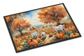 Autumn Goats Doormat Indoor Outdoor 18H X 27W Front Door Mat Rugs for Entryway, Non Slip Washable