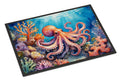 Octopus Among Coral Doormat Indoor Outdoor 24H X 36W Front Door Mat Rugs for Entryway, Non Slip Washable Low Pile,