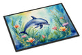 Spring Dolphin Doormat Indoor Outdoor 24H X 36W Front Door Mat Rugs for Entryway, Non Slip Washable Low Pile,