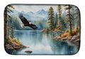 Eagle in Flight Dish Drying Mat Absorbent Dish Drying Mat Pad for Kitchen Counter Dish Drainer Mat for Countertop, 14 x 21", Multicolor