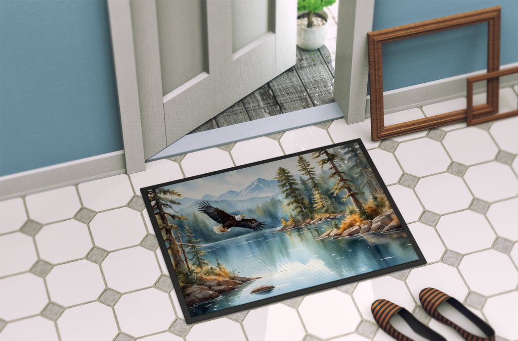 Eagle in Flight Doormat Indoor Outdoor 24H X 36W Front Door Mat Rugs for Entryway, Non Slip Washable Low Pile,