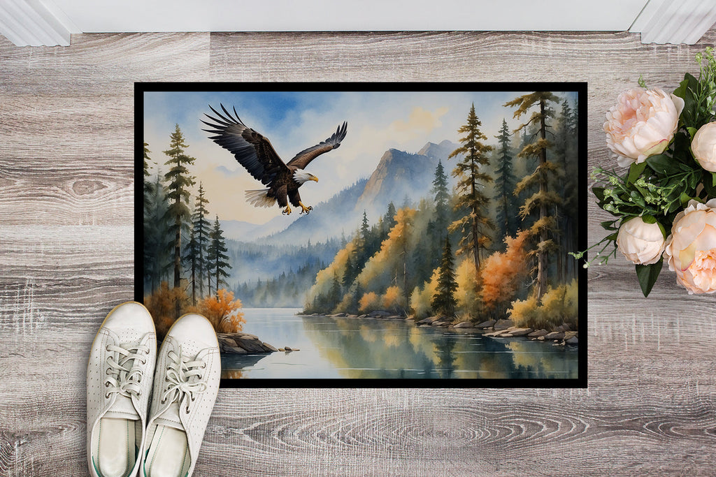 Eagle in Flight Doormat Indoor Outdoor 24H X 36W Front Door Mat Rugs for Entryway, Non Slip Washable Low Pile,